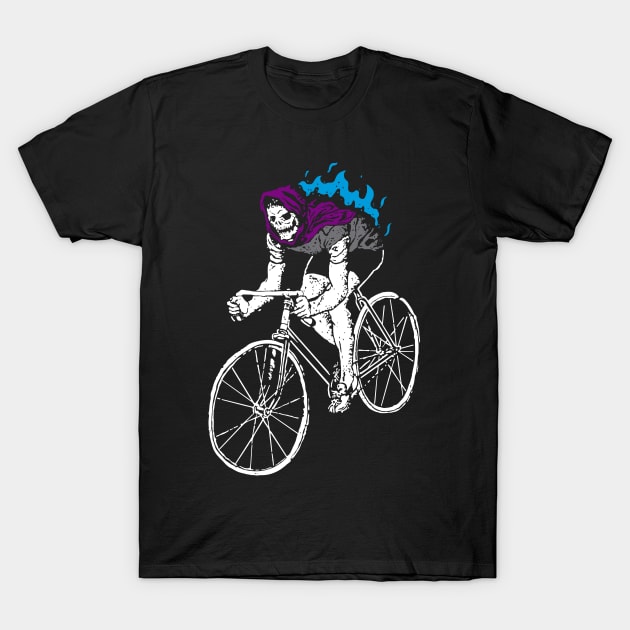 Death skull biker T-Shirt by pontosix